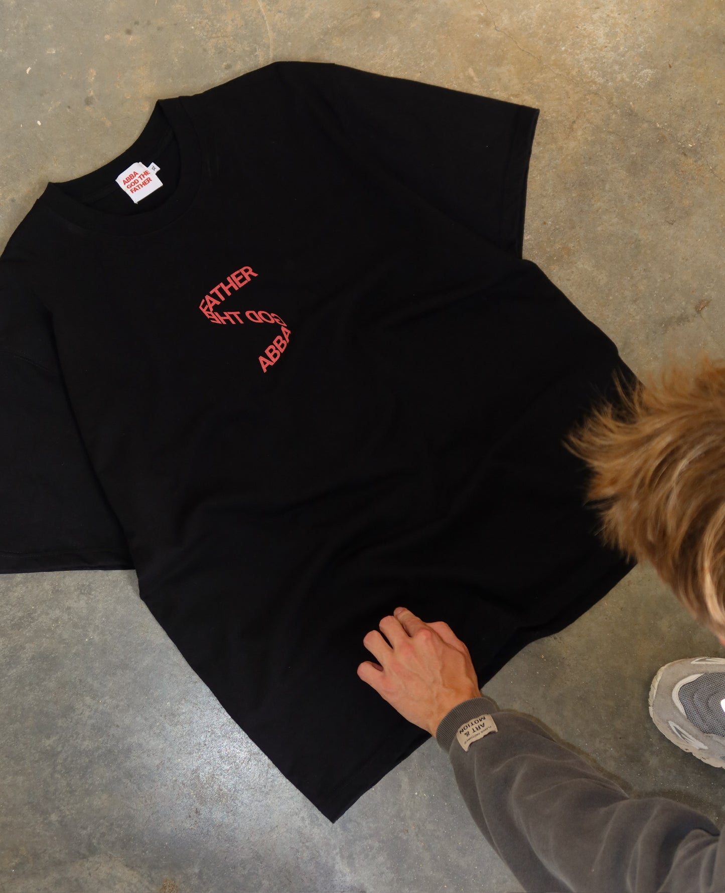 Heritage Tee in Black and Red