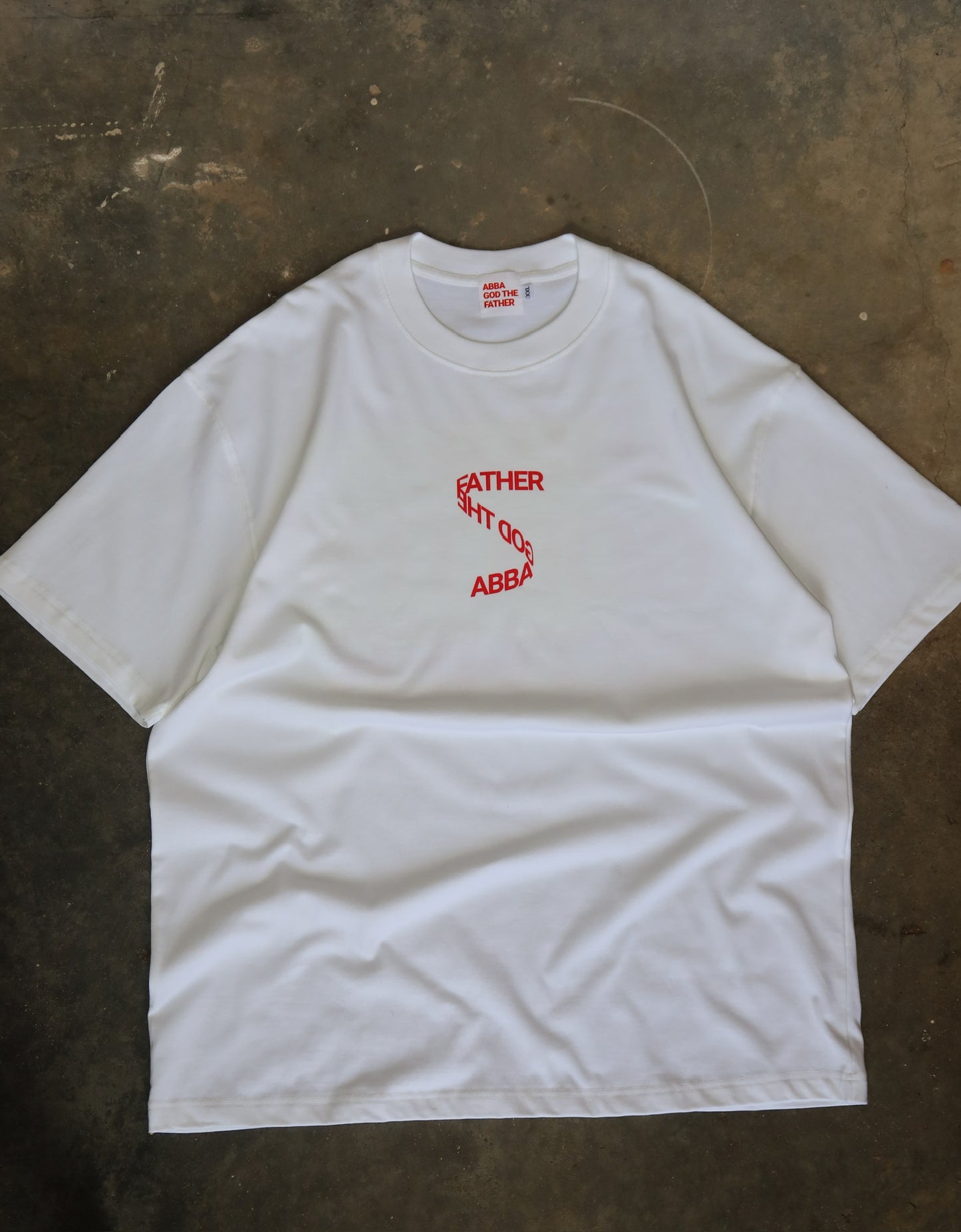 Heritage Tee in White and Red