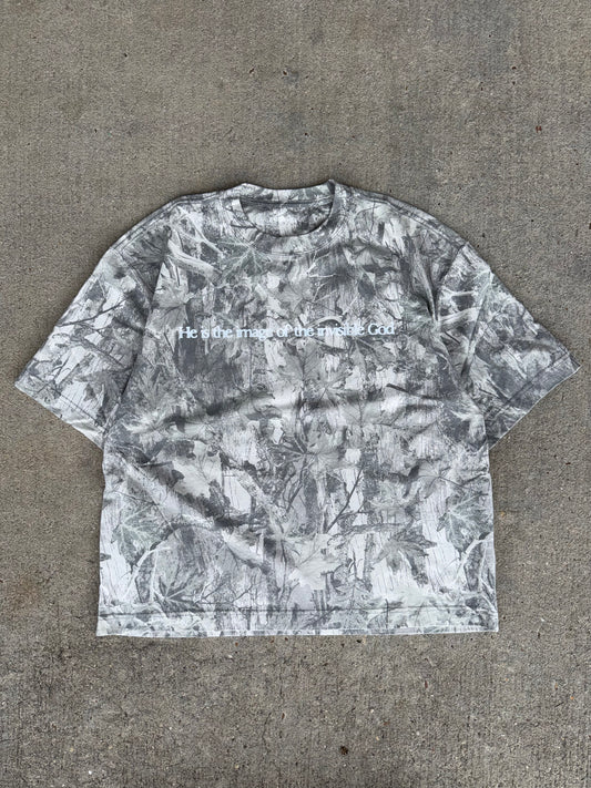 LARGE "His Name Is Jesus Tee" - Light Camo